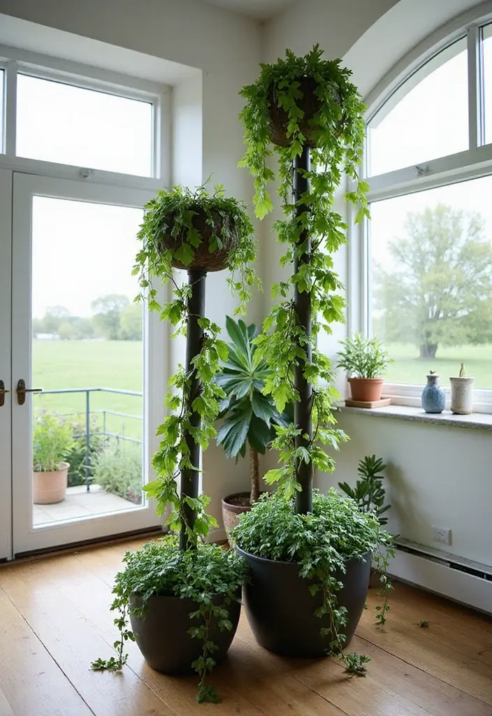 30 Hanging Plant Ideas That Add Life to Any Room 14 30 Hanging Plant Ideas That Add Life to Any Room - 14. Garden Poles