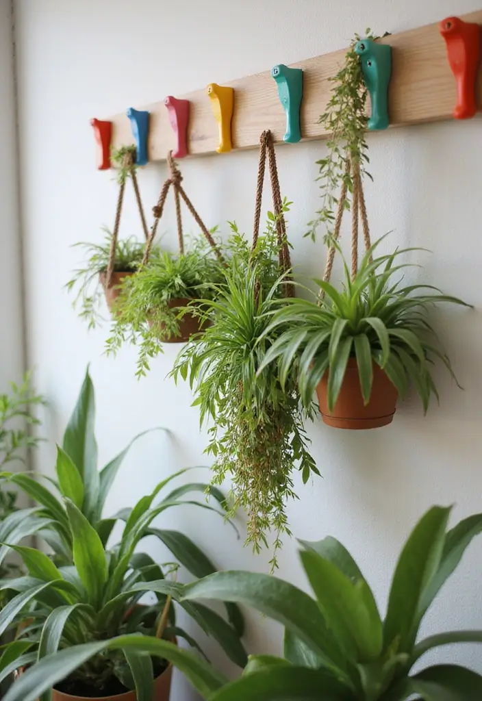 30 Hanging Plant Ideas That Add Life to Any Room 15 30 Hanging Plant Ideas That Add Life to Any Room - 15. Plant Hanging from Hooks