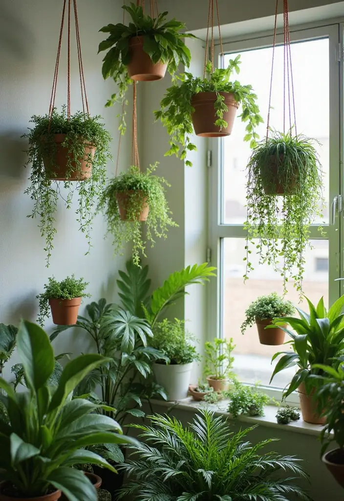 30 Hanging Plant Ideas That Add Life to Any Room 17 30 Hanging Plant Ideas That Add Life to Any Room - 17. Hanging Plant Clusters