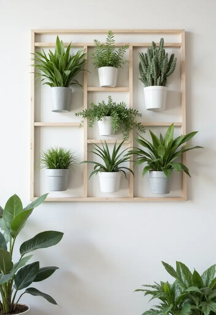 30 Hanging Plant Ideas That Add Life to Any Room 19 30 Hanging Plant Ideas That Add Life to Any Room - 19. Plant Wall Art