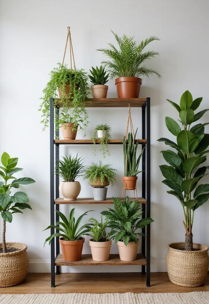 30 Hanging Plant Ideas That Add Life to Any Room 25 30 Hanging Plant Ideas That Add Life to Any Room - 25. Hanging Plant Stand Tables