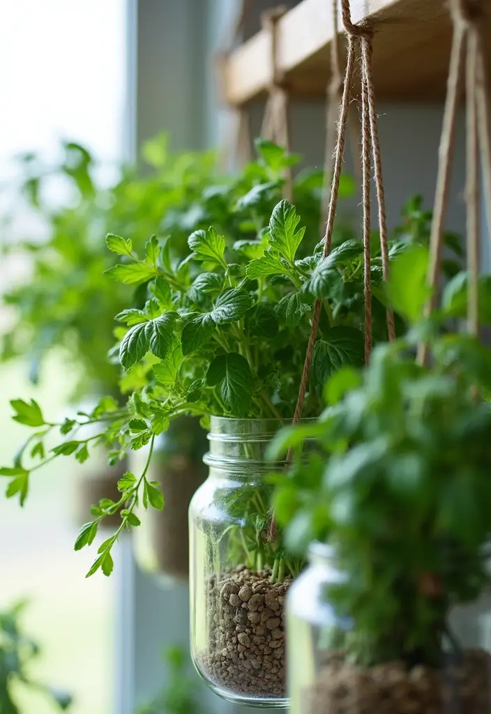30 Hanging Plant Ideas That Add Life to Any Room 26 30 Hanging Plant Ideas That Add Life to Any Room - 26. Indoor Herb Gardens