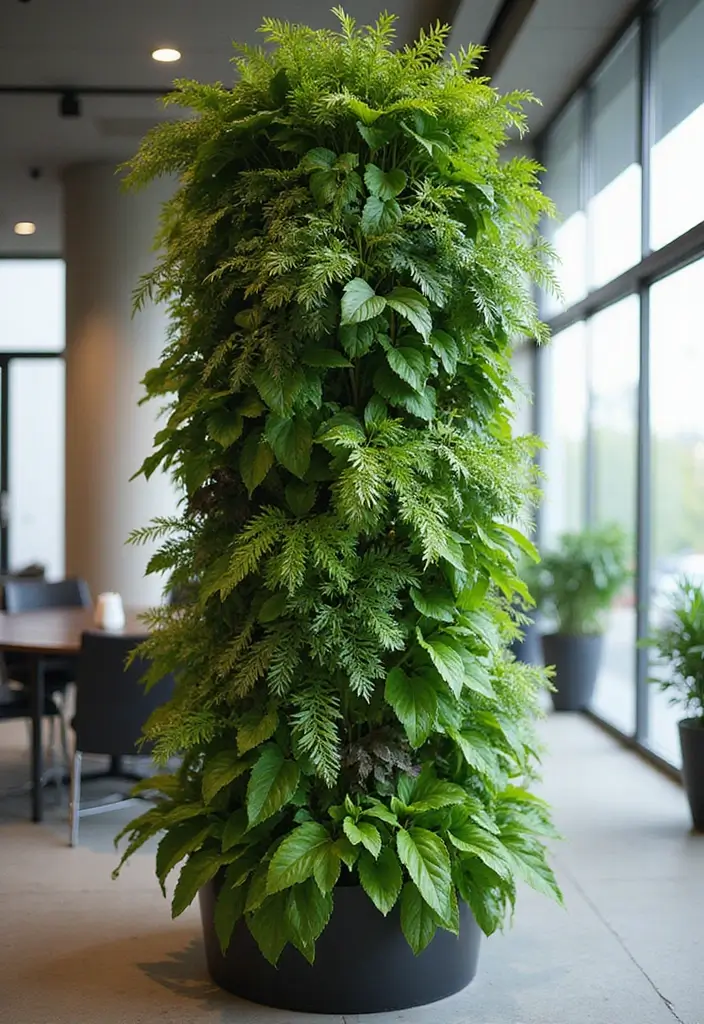 30 Indoor Plant Stand Ideas to Maximize Small Spaces 18 30 Indoor Plant Stand Ideas to Maximize Small Spaces - 18. Vertical Garden Tower