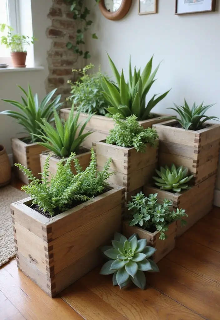 30 Indoor Plant Stand Ideas to Maximize Small Spaces 21 30 Indoor Plant Stand Ideas to Maximize Small Spaces - 21. Customizable Planter Boxes