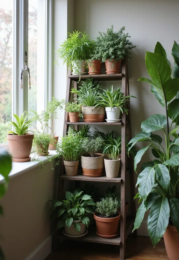30 Indoor Plant Stand Ideas to Maximize Small Spaces 6 30 Indoor Plant Stand Ideas to Maximize Small Spaces - 6. Tiered Plant Stands