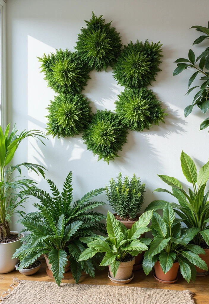 30 Indoor Plant Wall Ideas for a Green Home Vibe - 19. Living Plant Art