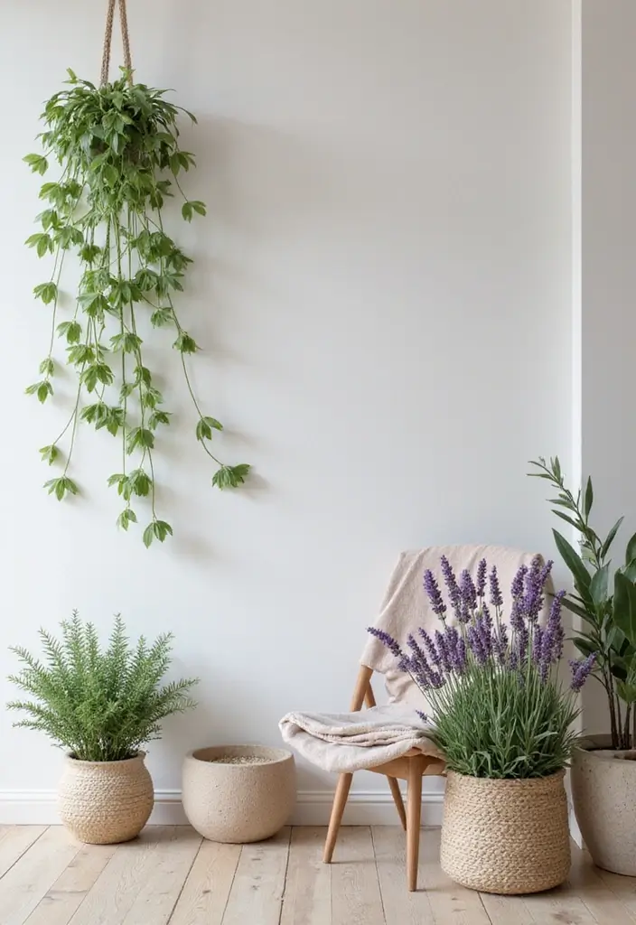 30 Indoor Plant Wall Ideas for a Green Home Vibe - 22. Cultivating Fragrant Indoor Plants