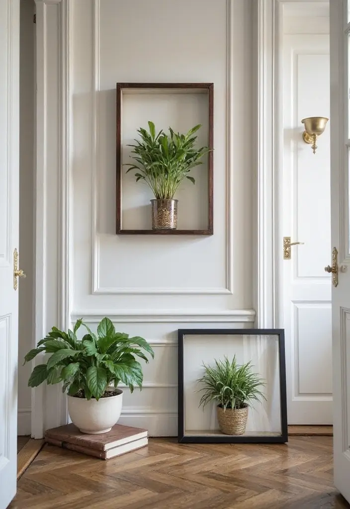 30 Indoor Plant Wall Ideas for a Green Home Vibe - 24. Frame Your Plants