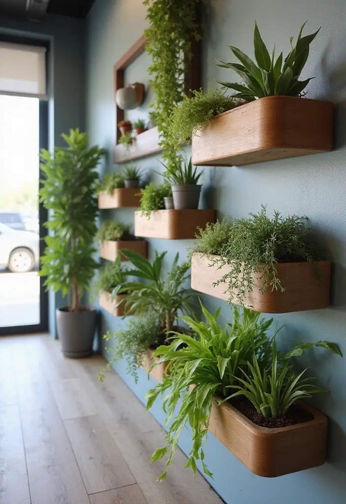 30 Indoor Plant Wall Ideas for a Green Home Vibe - 28. Wall-mounted Planter Boxes