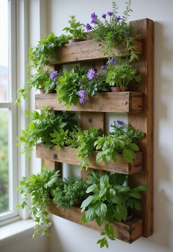 30 Indoor Plant Wall Ideas for a Green Home Vibe - 4. DIY Pallet Garden