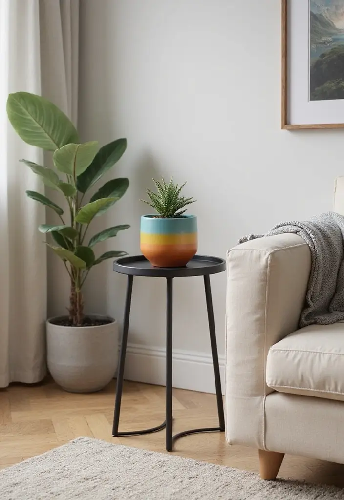 30 Iron Plant Stand Ideas That Look Chic and Sturdy 1 30 Iron Plant Stand Ideas That Look Chic and Sturdy - 1. Minimalist Round Iron Stand