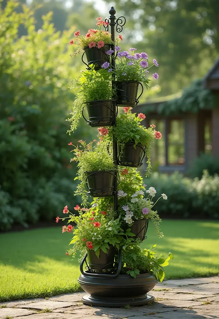 30 Iron Plant Stand Ideas That Look Chic and Sturdy 24 30 Iron Plant Stand Ideas That Look Chic and Sturdy - 24. Elegant Spiral Iron Stand