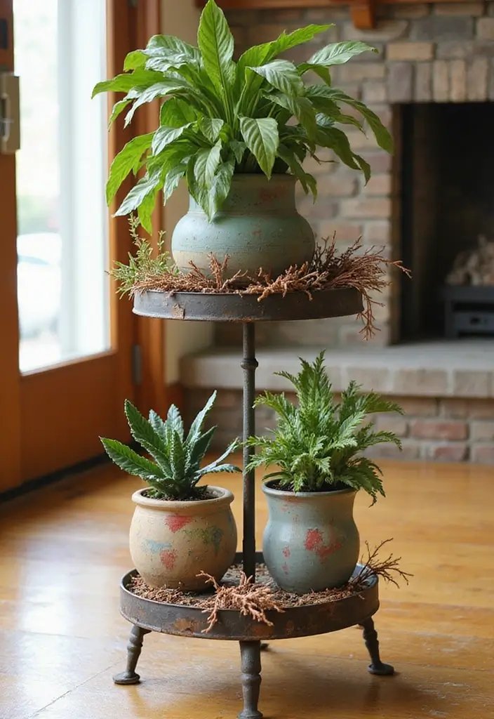 30 Iron Plant Stand Ideas That Look Chic and Sturdy 7 30 Iron Plant Stand Ideas That Look Chic and Sturdy - 7. Customizable Iron Stand