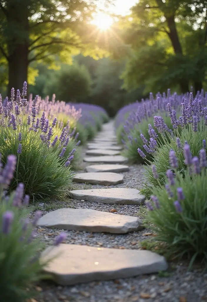 30 Lavender Plant Aesthetic Inspirations for Relaxing Spaces 15 30 Lavender Plant Aesthetic Inspirations for Relaxing Spaces - 15. Lavender Pathways Outdoors