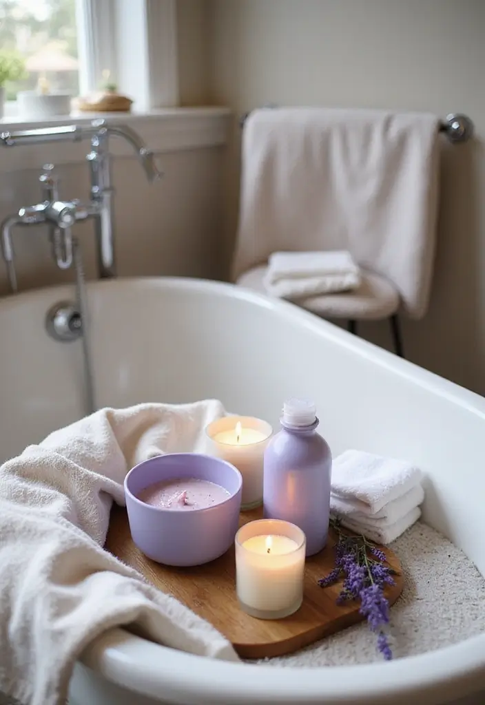30 Lavender Plant Aesthetic Inspirations for Relaxing Spaces 18 30 Lavender Plant Aesthetic Inspirations for Relaxing Spaces - 18. Lavender Bath Essentials