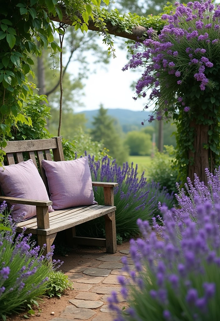 30 Lavender Plant Aesthetic Inspirations for Relaxing Spaces 25 30 Lavender Plant Aesthetic Inspirations for Relaxing Spaces - 25. Lavender Garden Benches
