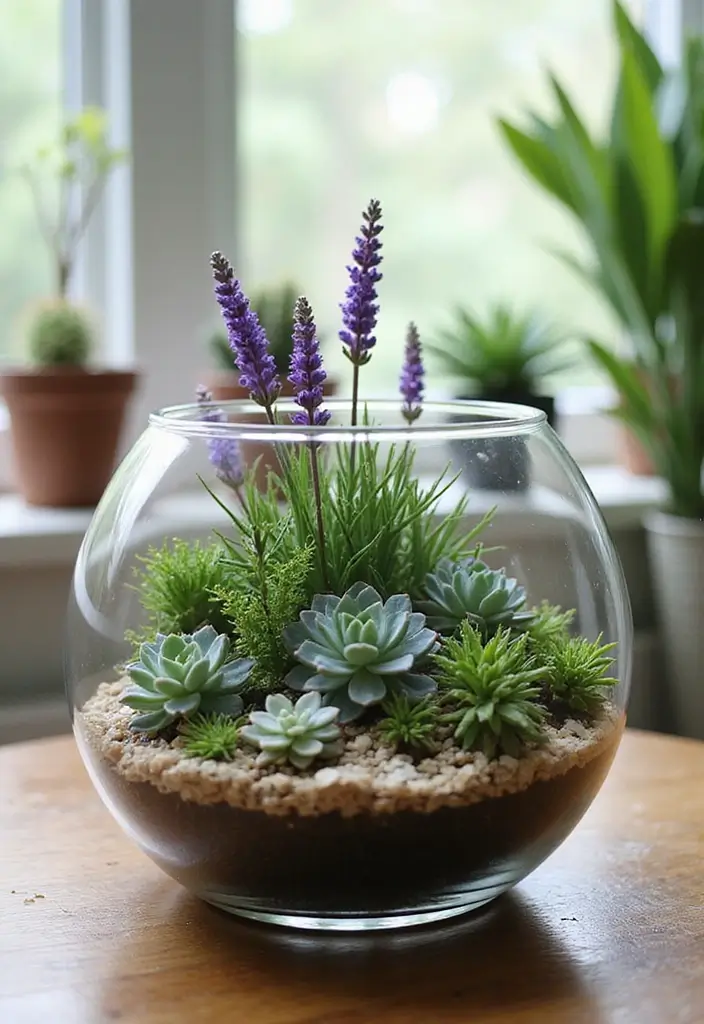 30 Lavender Plant Aesthetic Inspirations for Relaxing Spaces 6 30 Lavender Plant Aesthetic Inspirations for Relaxing Spaces - 6. Lavender Succulent Mix