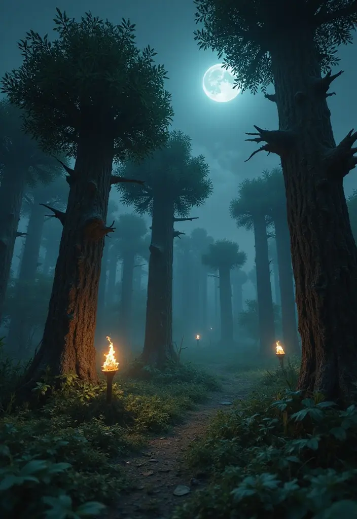 30 Minecraft Plant Ideas for Creative Builds 10 30 Minecraft Plant Ideas for Creative Builds - 10. Spooky Forest: Dark Foliage
