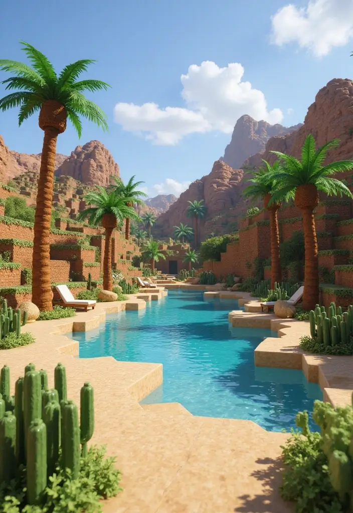 30 Minecraft Plant Ideas for Creative Builds 20 30 Minecraft Plant Ideas for Creative Builds - 20. Desert Oasis: Palm and Date Trees