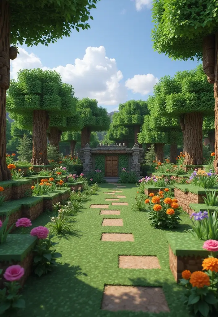 30 Minecraft Plant Ideas for Creative Builds 29 30 Minecraft Plant Ideas for Creative Builds - 29. Adventure Gardens: Quest Areas