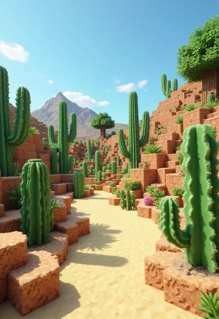 30 Minecraft Plant Ideas for Creative Builds 3 30 Minecraft Plant Ideas for Creative Builds - 3. Desert Vibes: Cacti Galore