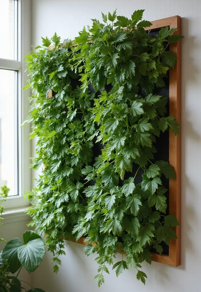 30 Money Plant Decor Ideas Inspired by Indian Homes 11 30 Money Plant Decor Ideas Inspired by Indian Homes - 11. Vertical Garden Panel