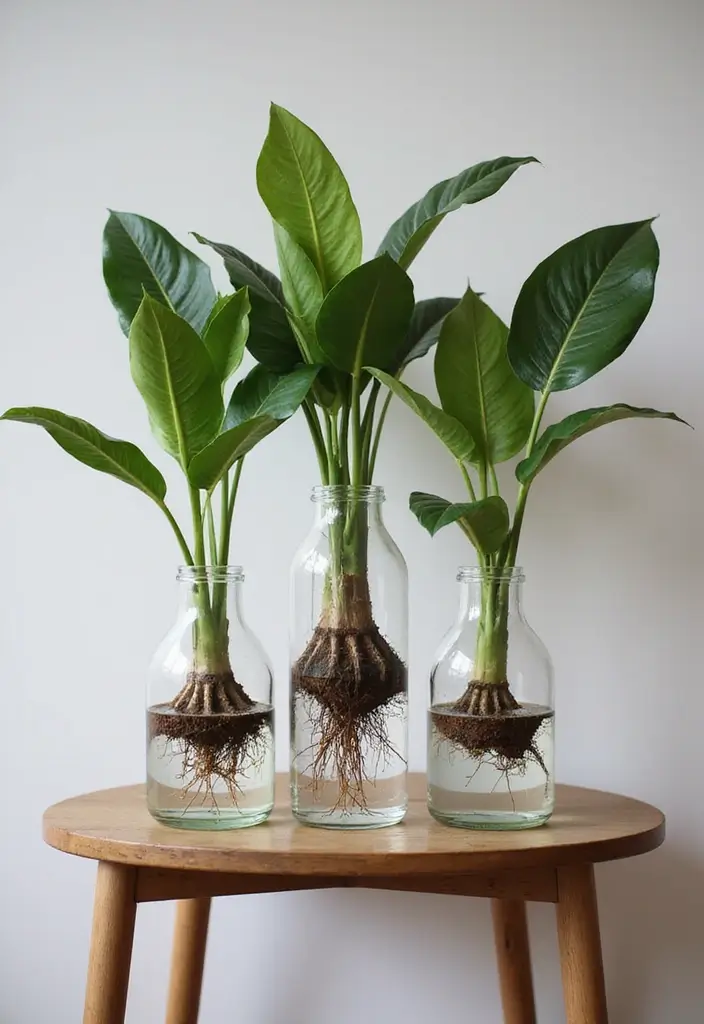 30 Money Plant Decor Ideas Inspired by Indian Homes 15 30 Money Plant Decor Ideas Inspired by Indian Homes - 15. Money Plant Vases
