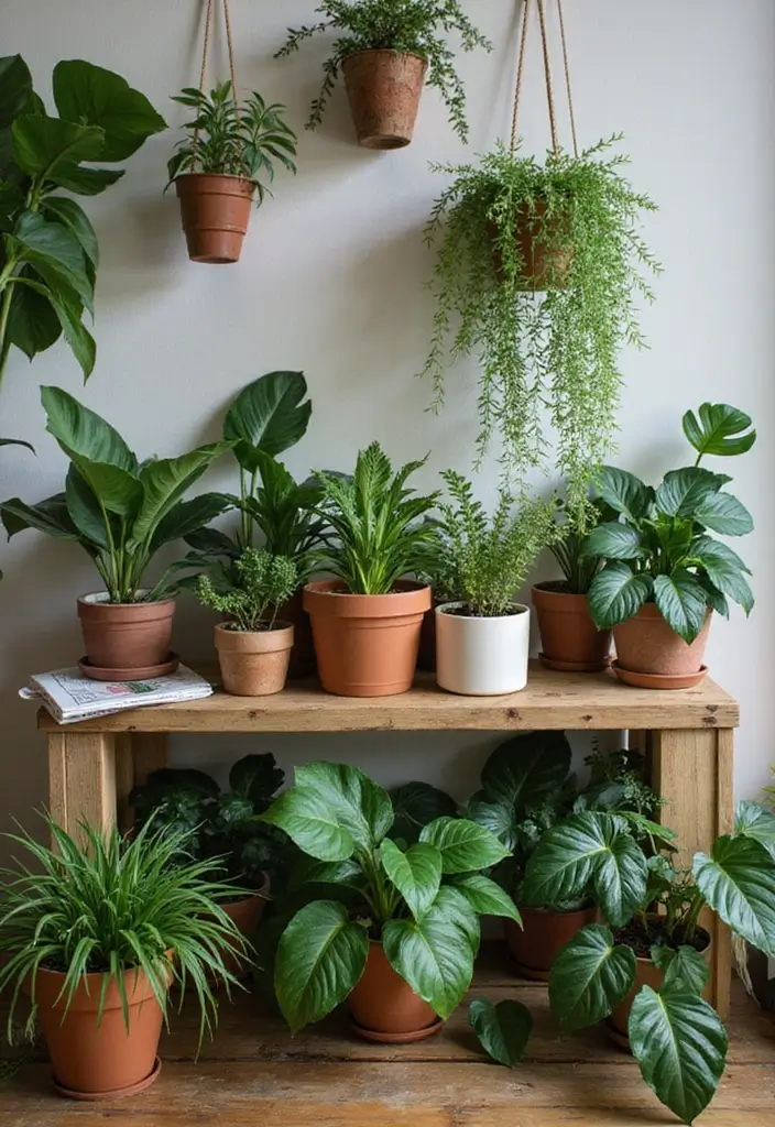30 Money Plant Decor Ideas Inspired by Indian Homes 16 30 Money Plant Decor Ideas Inspired by Indian Homes - 16. Outdoor-Inspired Indoor Garden