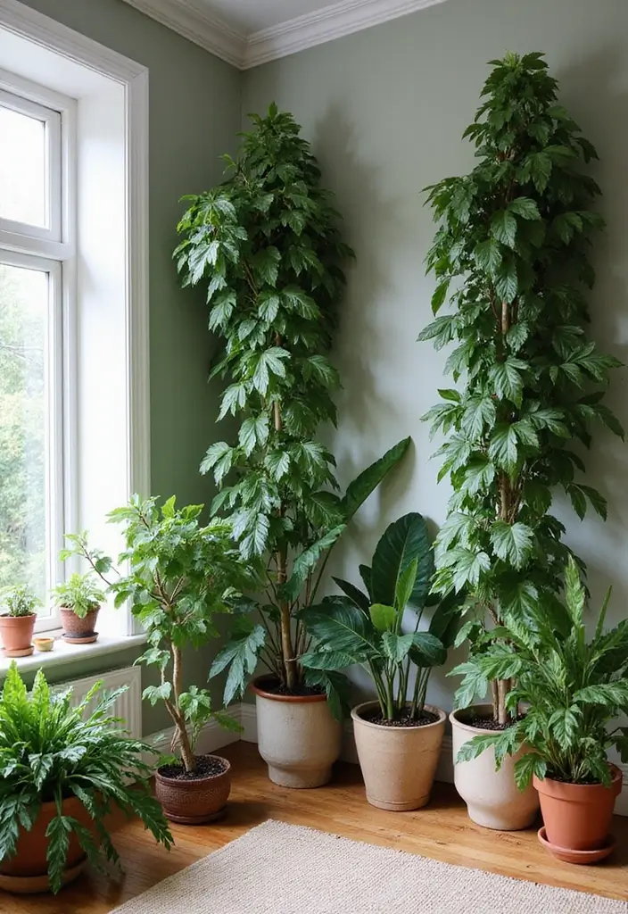 30 Money Plant Decor Ideas Inspired by Indian Homes 18 30 Money Plant Decor Ideas Inspired by Indian Homes - 18. Natural Room Dividers