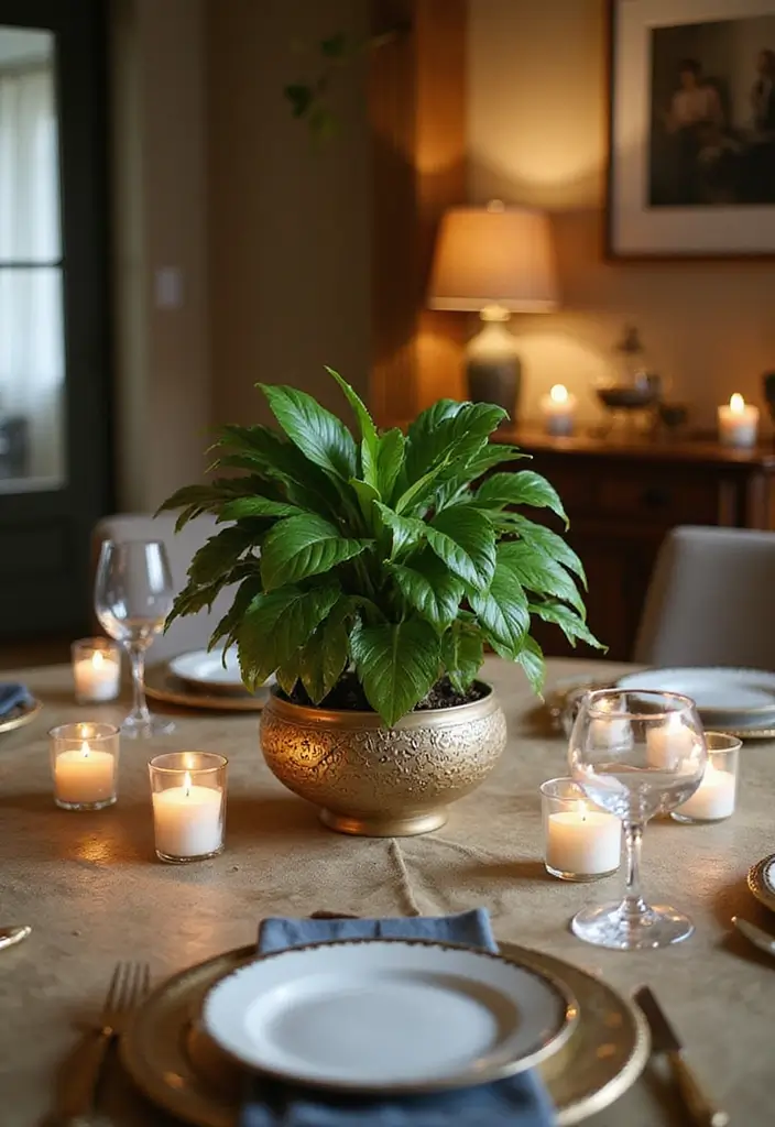 30 Money Plant Decor Ideas Inspired by Indian Homes 7 30 Money Plant Decor Ideas Inspired by Indian Homes - 7. Money Plant Centerpiece