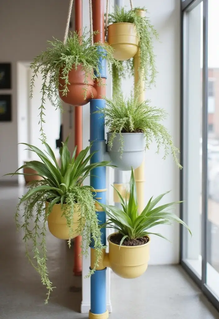 30 Money Plant Hanging Ideas for Good Luck and Style 14 30 Money Plant Hanging Ideas for Good Luck and Style - 14. PVC Pipe Planters