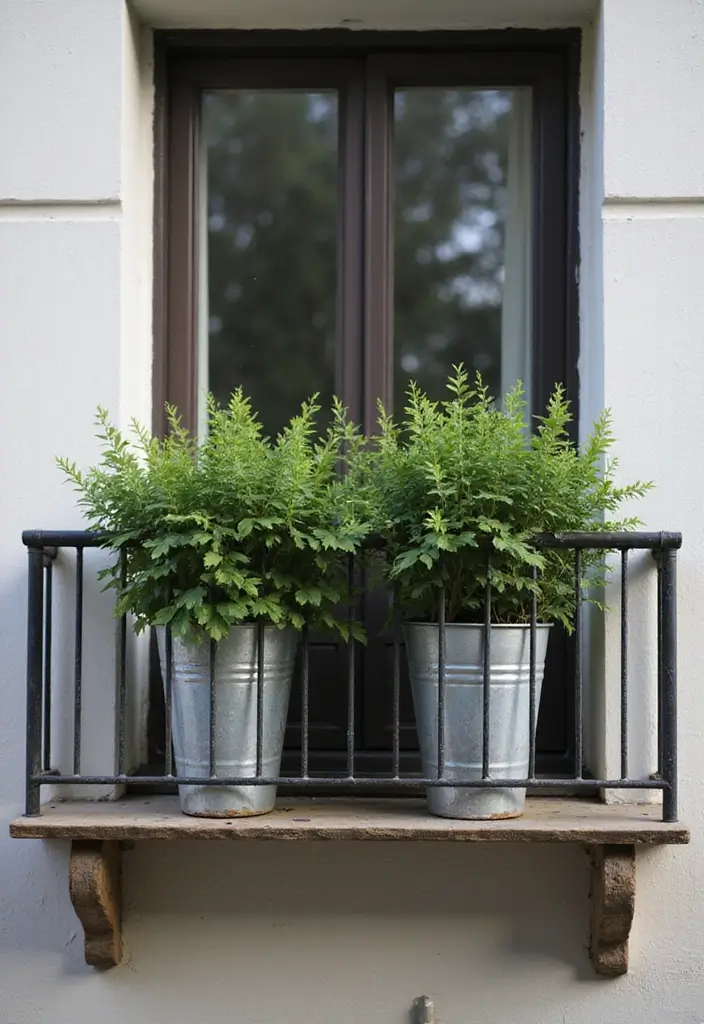 30 Money Plant Hanging Ideas for Good Luck and Style 15 30 Money Plant Hanging Ideas for Good Luck and Style - 15. Industrial Style Railing Planters