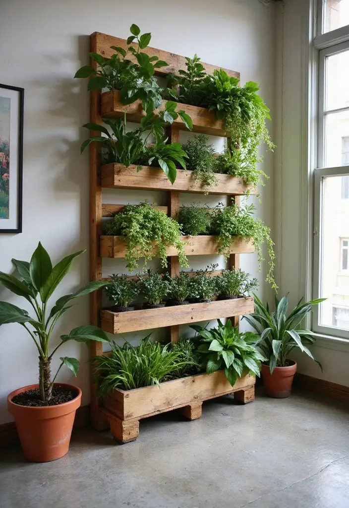 30 Money Plant Hanging Ideas for Good Luck and Style 18 30 Money Plant Hanging Ideas for Good Luck and Style - 18. Hanging Pallet Planters