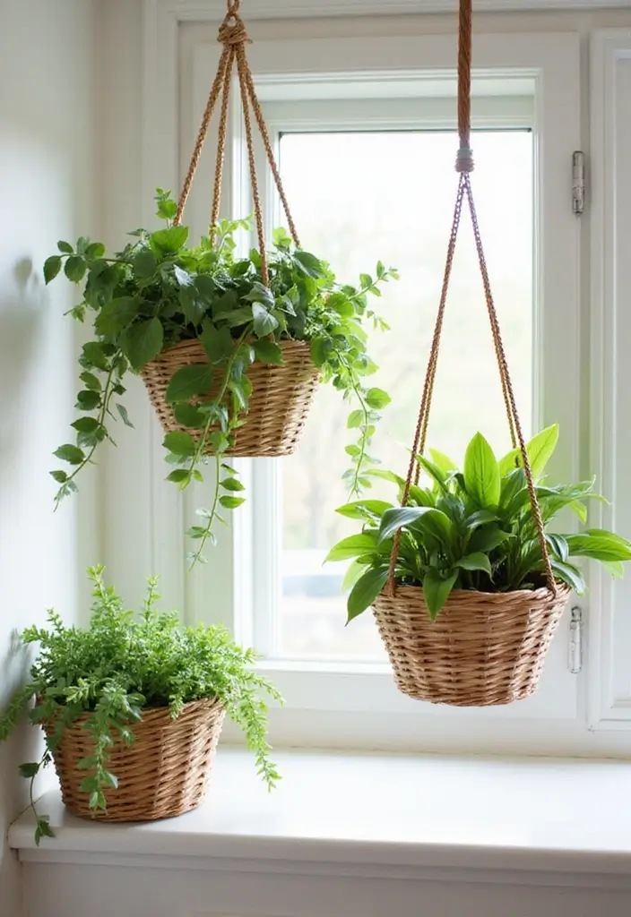 30 Money Plant Hanging Ideas for Good Luck and Style 23 30 Money Plant Hanging Ideas for Good Luck and Style - 23. Hanging Fruit Baskets