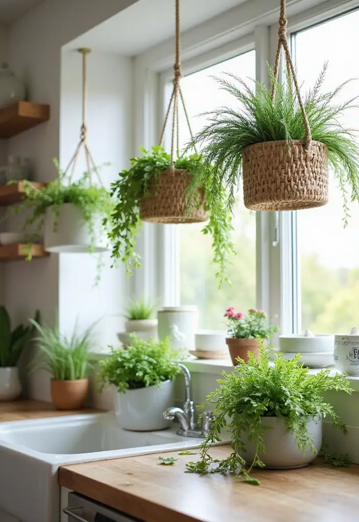 30 Money Plant Hanging Ideas for Good Luck and Style 8 30 Money Plant Hanging Ideas for Good Luck and Style - 8. Hanging Baskets