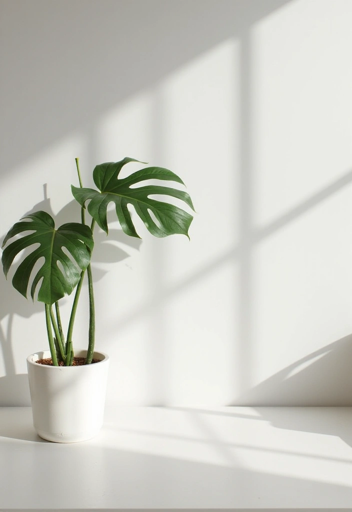30 Monstera Plant Aesthetic Ideas for Modern Homes 1 30 Monstera Plant Aesthetic Ideas for Modern Homes - 1. Minimalist Monstera Display