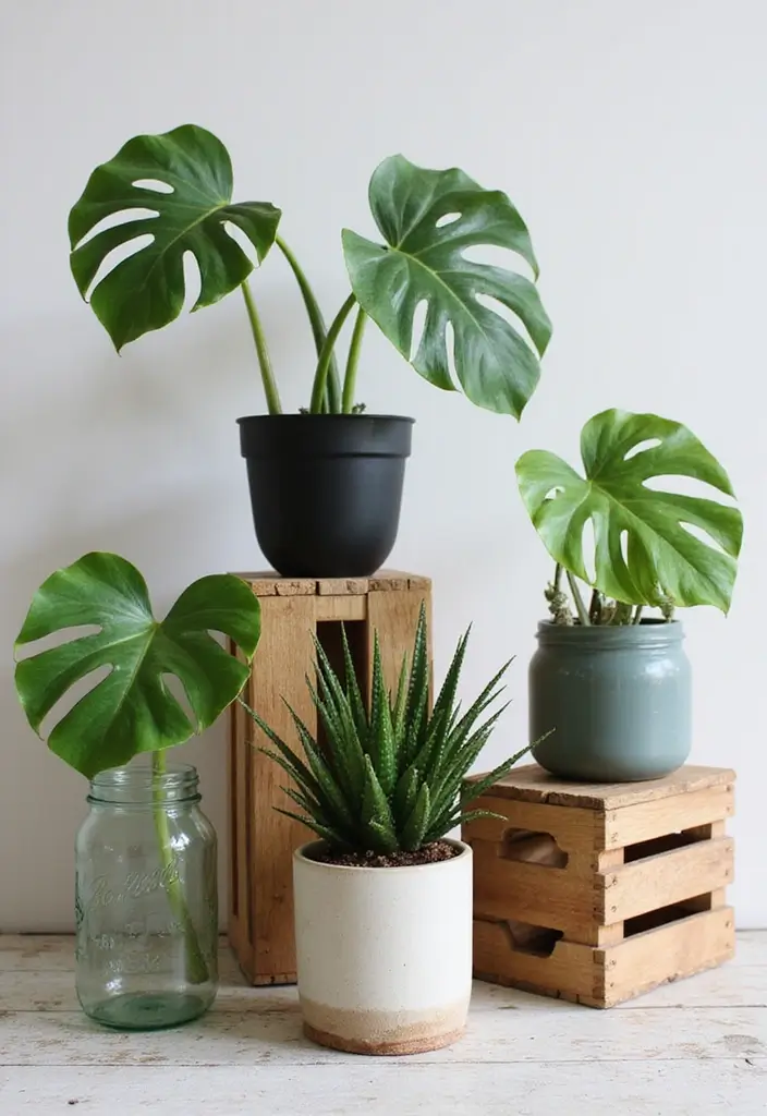 30 Monstera Plant Aesthetic Ideas for Modern Homes 19 30 Monstera Plant Aesthetic Ideas for Modern Homes - 19. Monstera in Unconventional Planters