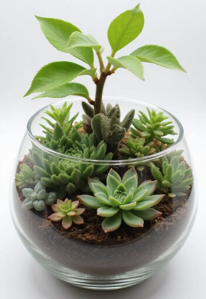 30 Mother-in-Law’s Tongue Plant Styling Ideas 23 30 Mother-in-Law’s Tongue Plant Styling Ideas - 23. Succulent Arrangements