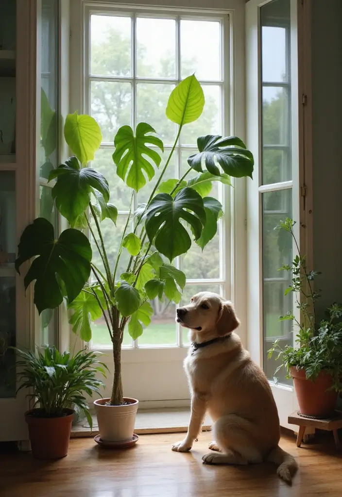 30 Mother-in-Law’s Tongue Plant Styling Ideas 29 30 Mother-in-Law’s Tongue Plant Styling Ideas - 29. Pet-Friendly Spaces