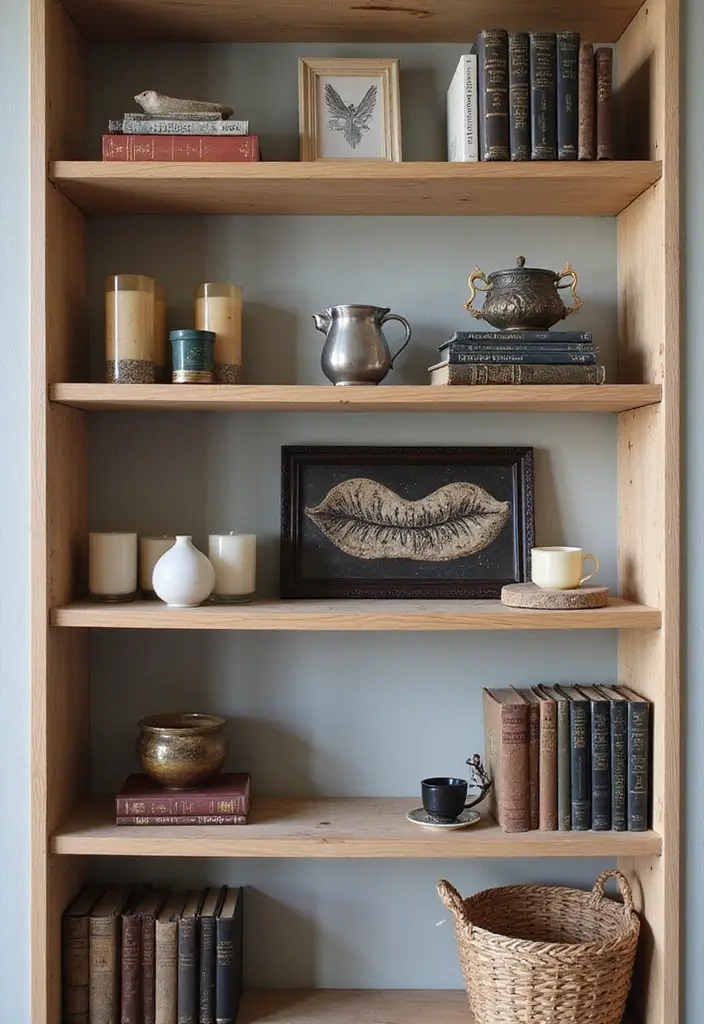 30 Mother-in-Law’s Tongue Plant Styling Ideas 3 30 Mother-in-Law’s Tongue Plant Styling Ideas - 3. Shelf Display
