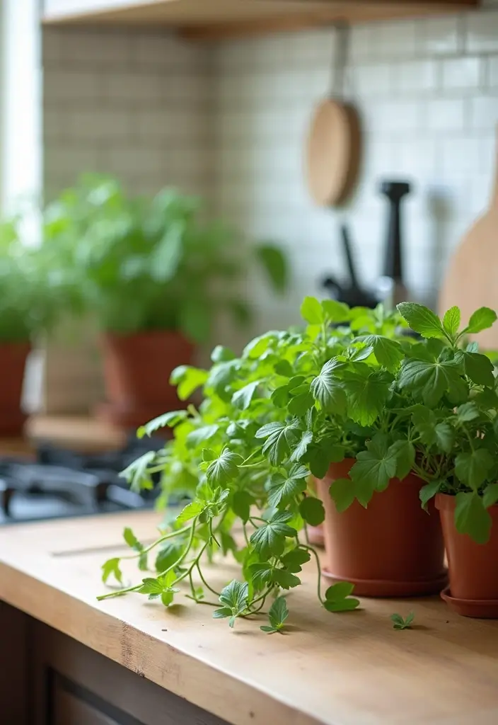 30 Mother-in-Law’s Tongue Plant Styling Ideas 4 30 Mother-in-Law’s Tongue Plant Styling Ideas - 4. Kitchen Counter Companion