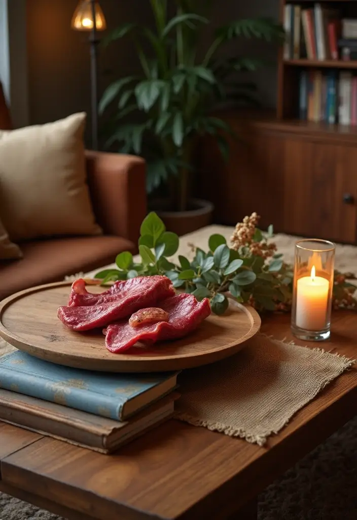 30 Mother-in-Law’s Tongue Plant Styling Ideas 9 30 Mother-in-Law’s Tongue Plant Styling Ideas - 9. Coffee Table Centerpiece