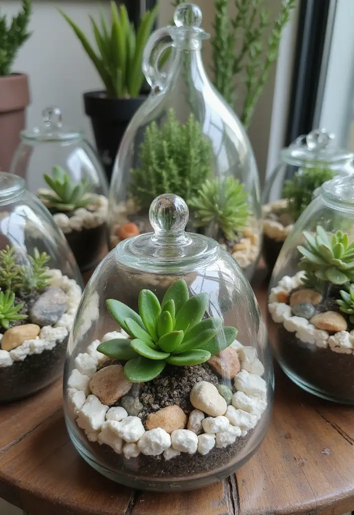 30 Outdoor Plant Decor Ideas to Refresh Your Garden 12 30 Outdoor Plant Decor Ideas to Refresh Your Garden - 12. Terrariums: Miniature Gardens