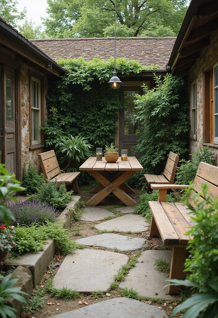 30 Outdoor Plant Decor Ideas to Refresh Your Garden 15 30 Outdoor Plant Decor Ideas to Refresh Your Garden - 15. Rustic Aesthetics: Natural Textures