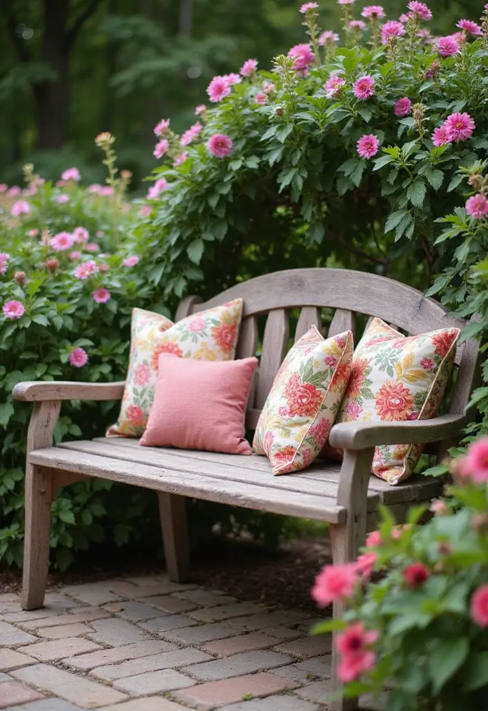 30 Outdoor Plant Decor Ideas to Refresh Your Garden 17 30 Outdoor Plant Decor Ideas to Refresh Your Garden - 17. Garden Bench: A Cozy Spot