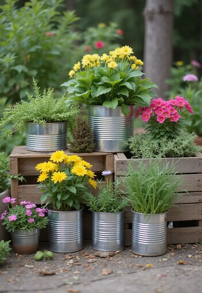 30 Outdoor Plant Decor Ideas to Refresh Your Garden 2 30 Outdoor Plant Decor Ideas to Refresh Your Garden - 2. Recycled Planters: Eco-Friendly Flair