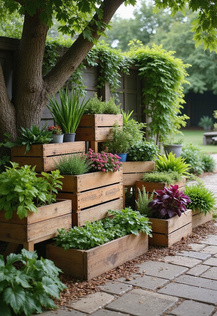 30 Outdoor Plant Stand Ideas That Elevate Your Garden 20 30 Outdoor Plant Stand Ideas That Elevate Your Garden - 20. Wooden Crate Stands