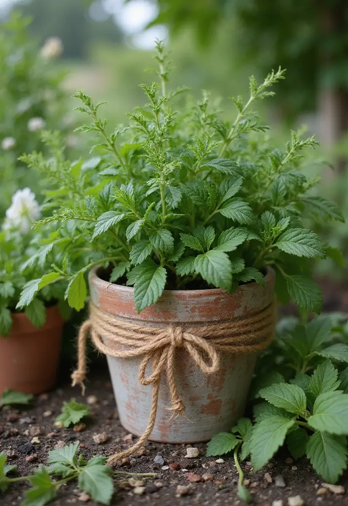 30 Painted Plant Pot Ideas to Brighten Any Space 10 30 Painted Plant Pot Ideas to Brighten Any Space - 10. Rustic Terracotta