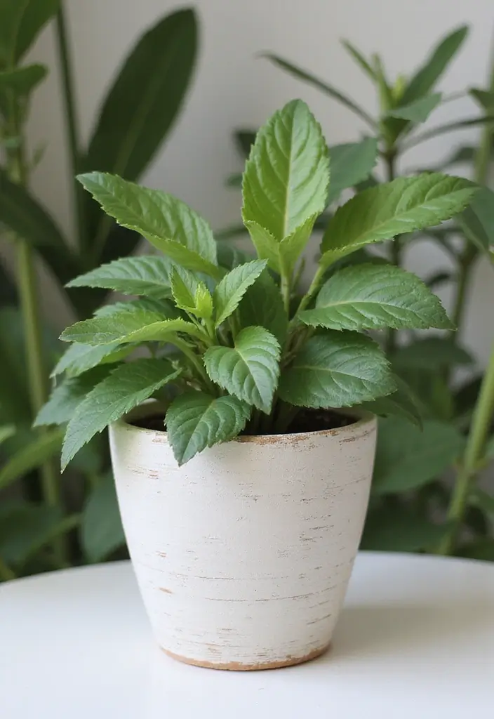 30 Painted Plant Pot Ideas to Brighten Any Space 13 30 Painted Plant Pot Ideas to Brighten Any Space - 13. Minimalist Whitewash