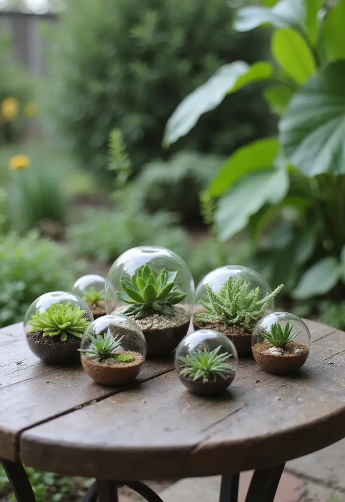 30 Patio Plant Ideas to Transform Your Outdoor Space 25 30 Patio Plant Ideas to Transform Your Outdoor Space - 25. Tiny Terrariums